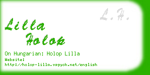 lilla holop business card